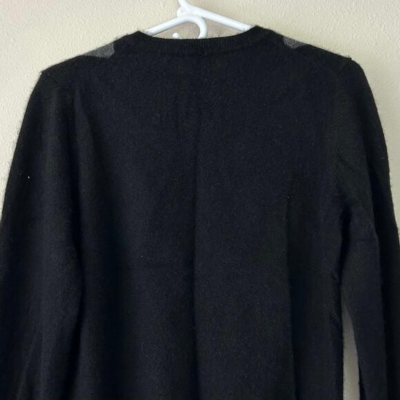 Women’s Apt. 9 cashmere Argyle crewneck knit sweater academic preppy classic M - Picture 8 of 10